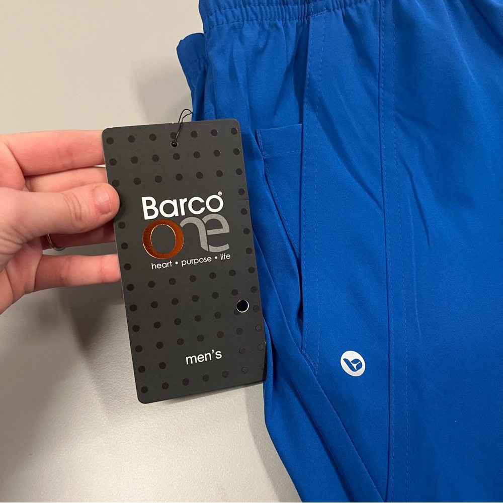 NWT Barco One Uniforms Royal Blue Men's Scrub Pants Size S - Picture 2 of 10